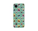 Funda Silicona Líquida Verde para Realme C30 diseño Catrina Dibujos