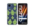Funda Silicona Transparente para Realme Narzo 50i Prime diseño Cactus Dibujos