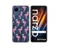 Funda Silicona Transparente para Realme Narzo 50i Prime diseño Flamenco Dibujos