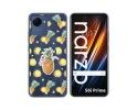 Funda Silicona Transparente para Realme Narzo 50i Prime diseño Piña Dibujos