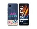Funda Silicona Transparente para Realme Narzo 50i Prime diseño Summer Dibujos
