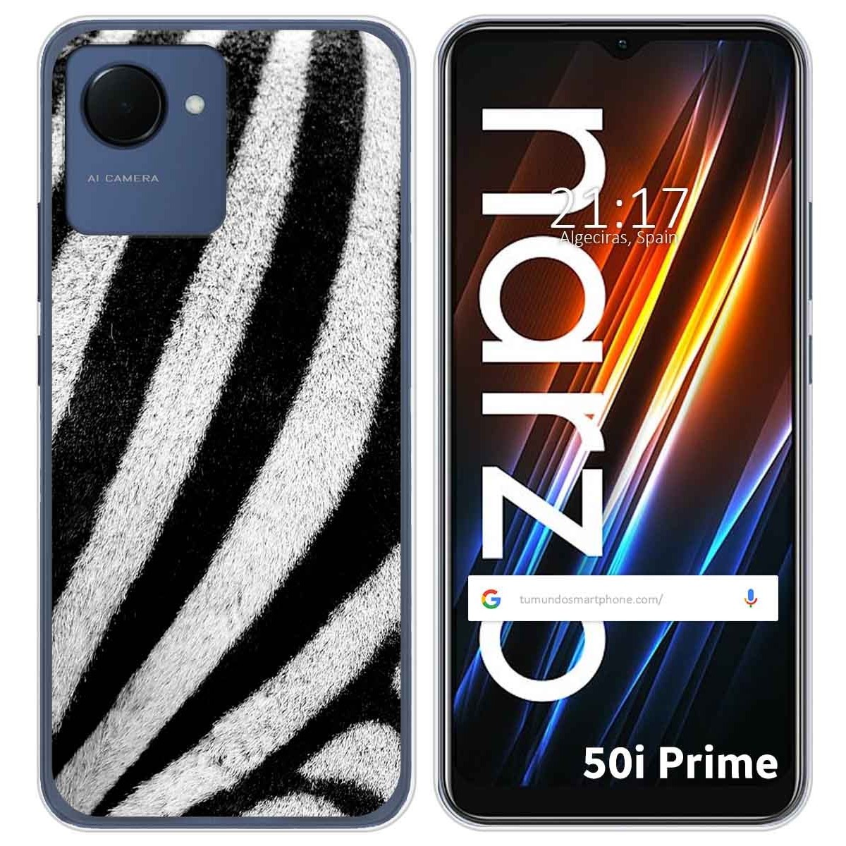 Funda Silicona para Realme Narzo 50i Prime diseño Animal 02 Dibujos