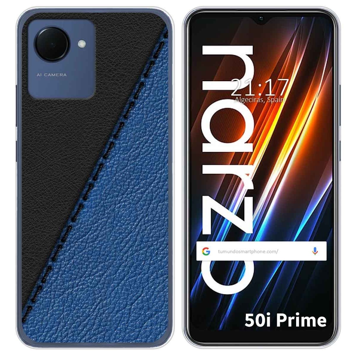 Funda Silicona para Realme Narzo 50i Prime diseño Cuero 02 Dibujos