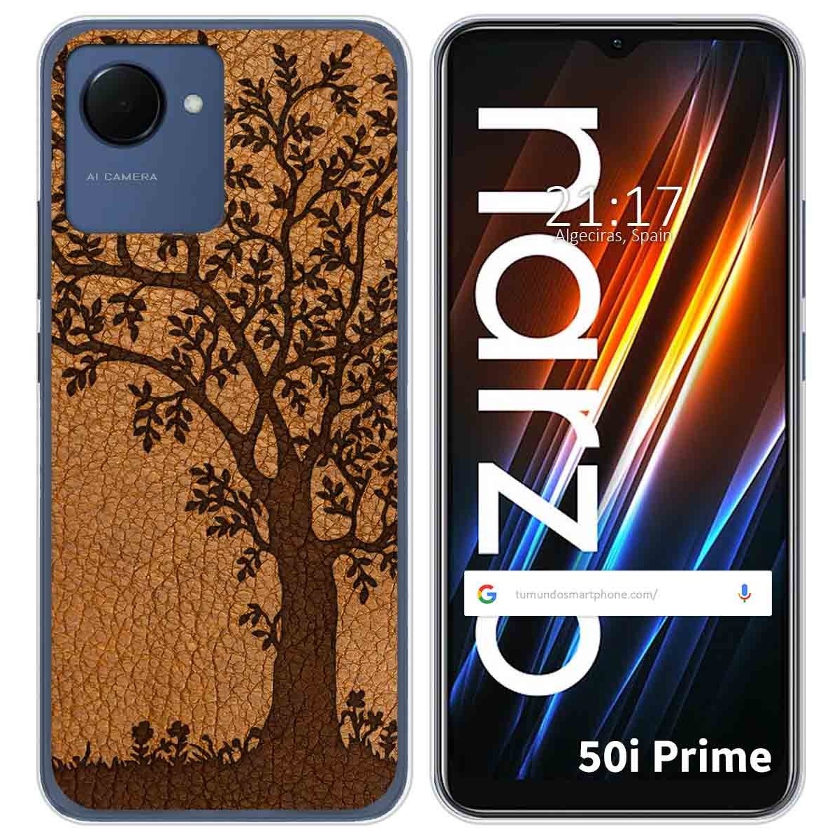 Funda Silicona para Realme Narzo 50i Prime diseño Cuero 03 Dibujos
