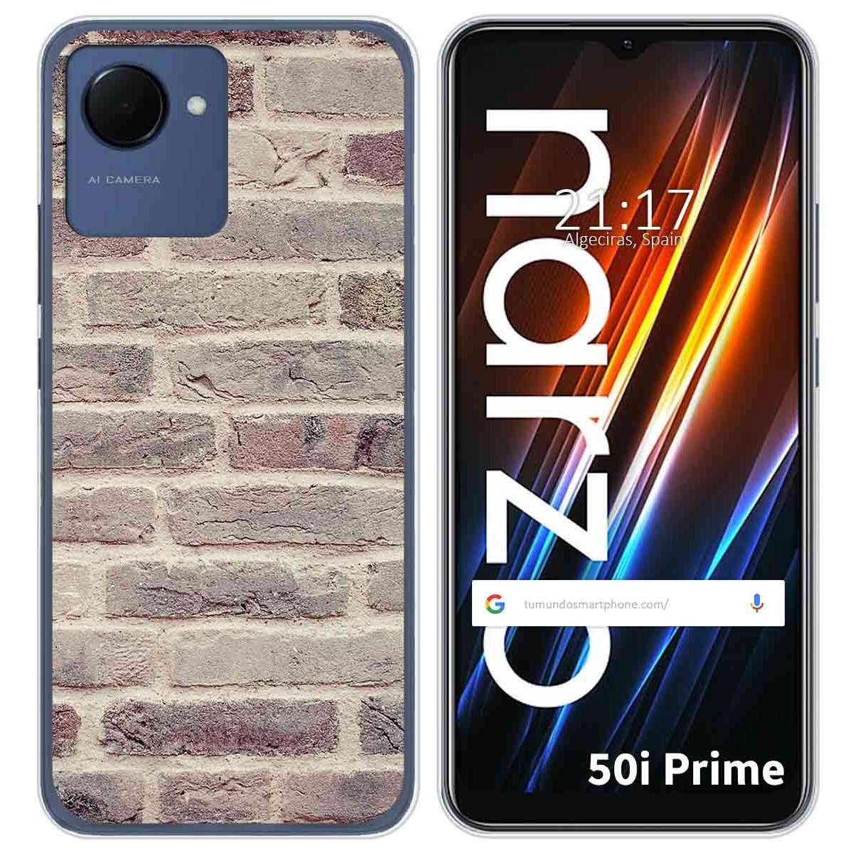 Funda Silicona para Realme Narzo 50i Prime diseño Ladrillo 01 Dibujos