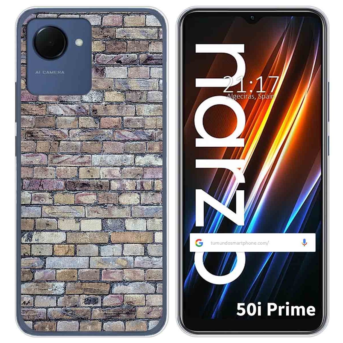 Funda Silicona para Realme Narzo 50i Prime diseño Ladrillo 02 Dibujos