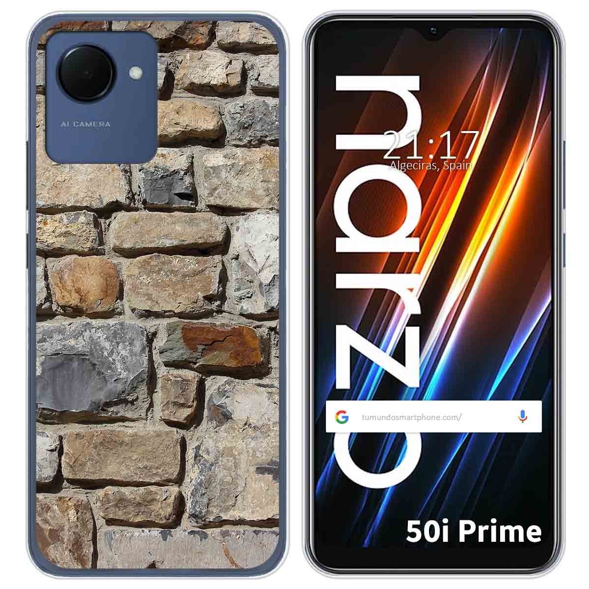 Funda Silicona para Realme Narzo 50i Prime diseño Ladrillo 03 Dibujos