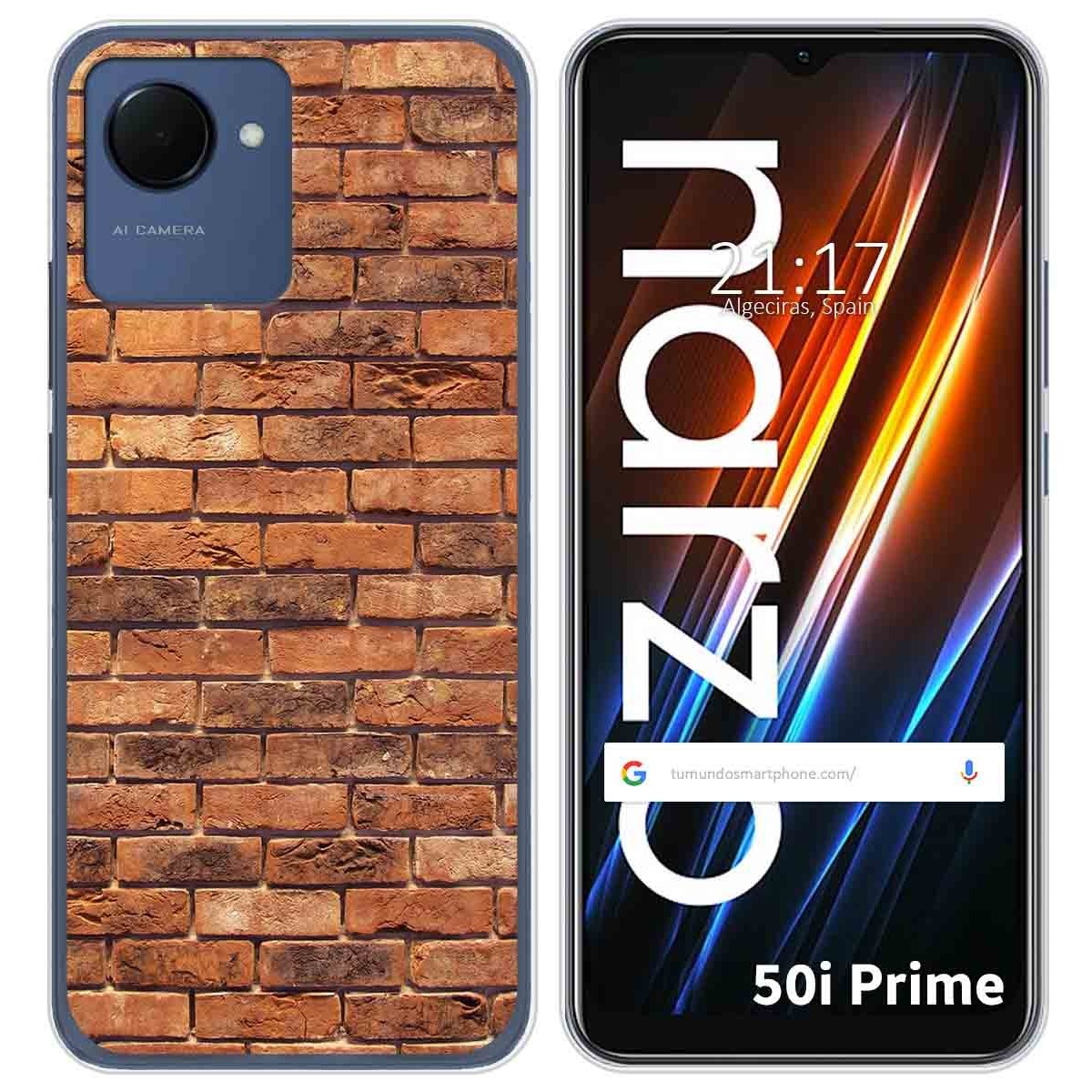 Funda Silicona para Realme Narzo 50i Prime diseño Ladrillo 04 Dibujos