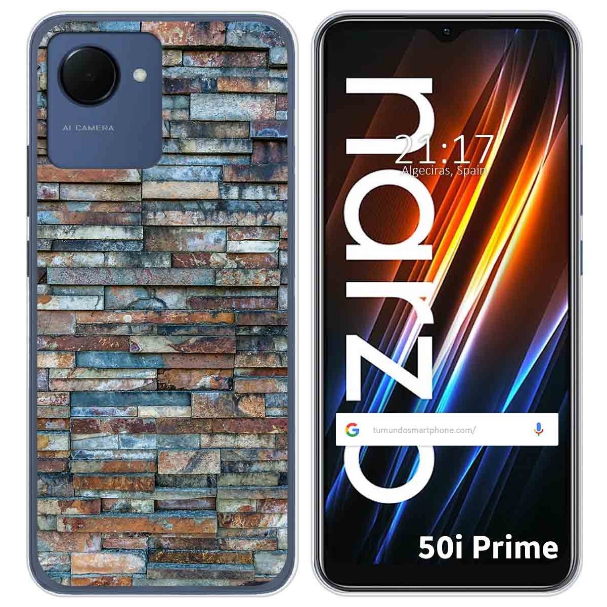 Funda Silicona para Realme Narzo 50i Prime diseño Ladrillo 05 Dibujos