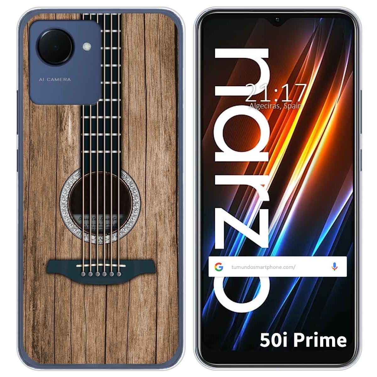 Funda Silicona para Realme Narzo 50i Prime diseño Madera 11 Dibujos