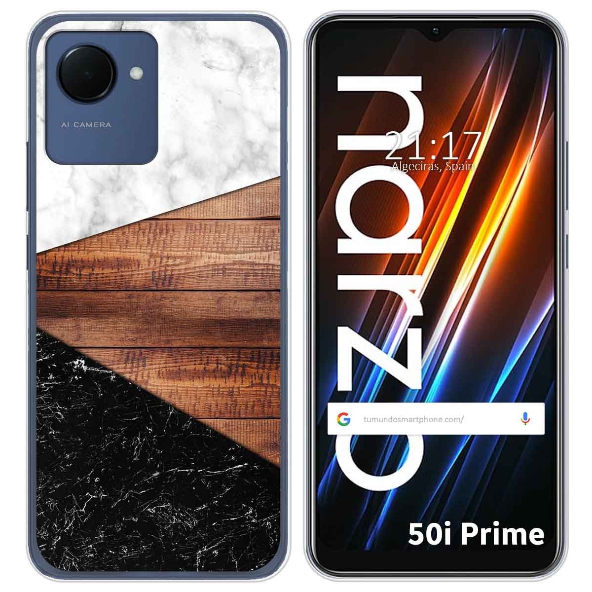 Funda Silicona para Realme Narzo 50i Prime diseño Mármol 11 Dibujos