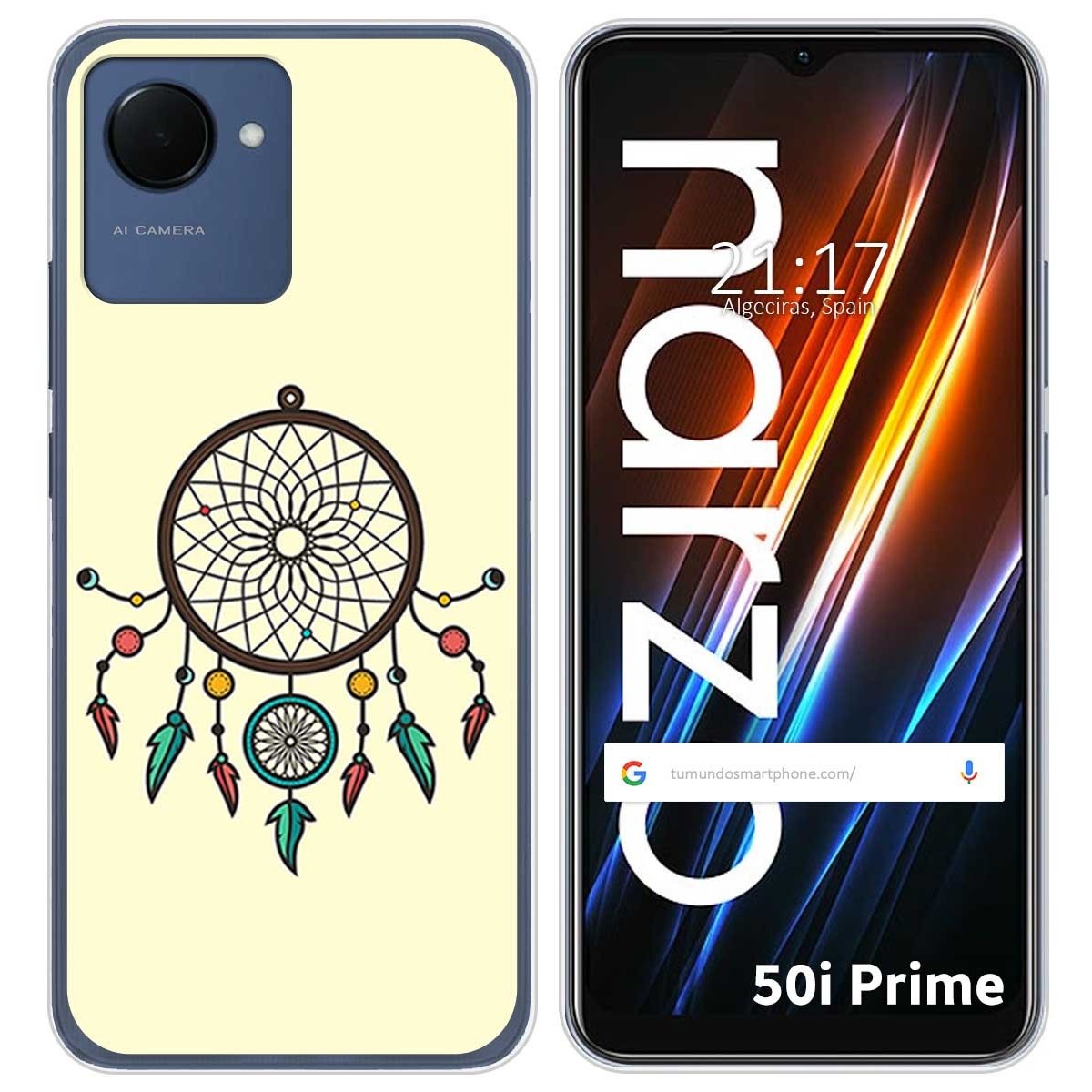 Funda Silicona para Realme Narzo 50i Prime diseño Atrapasueños Dibujos