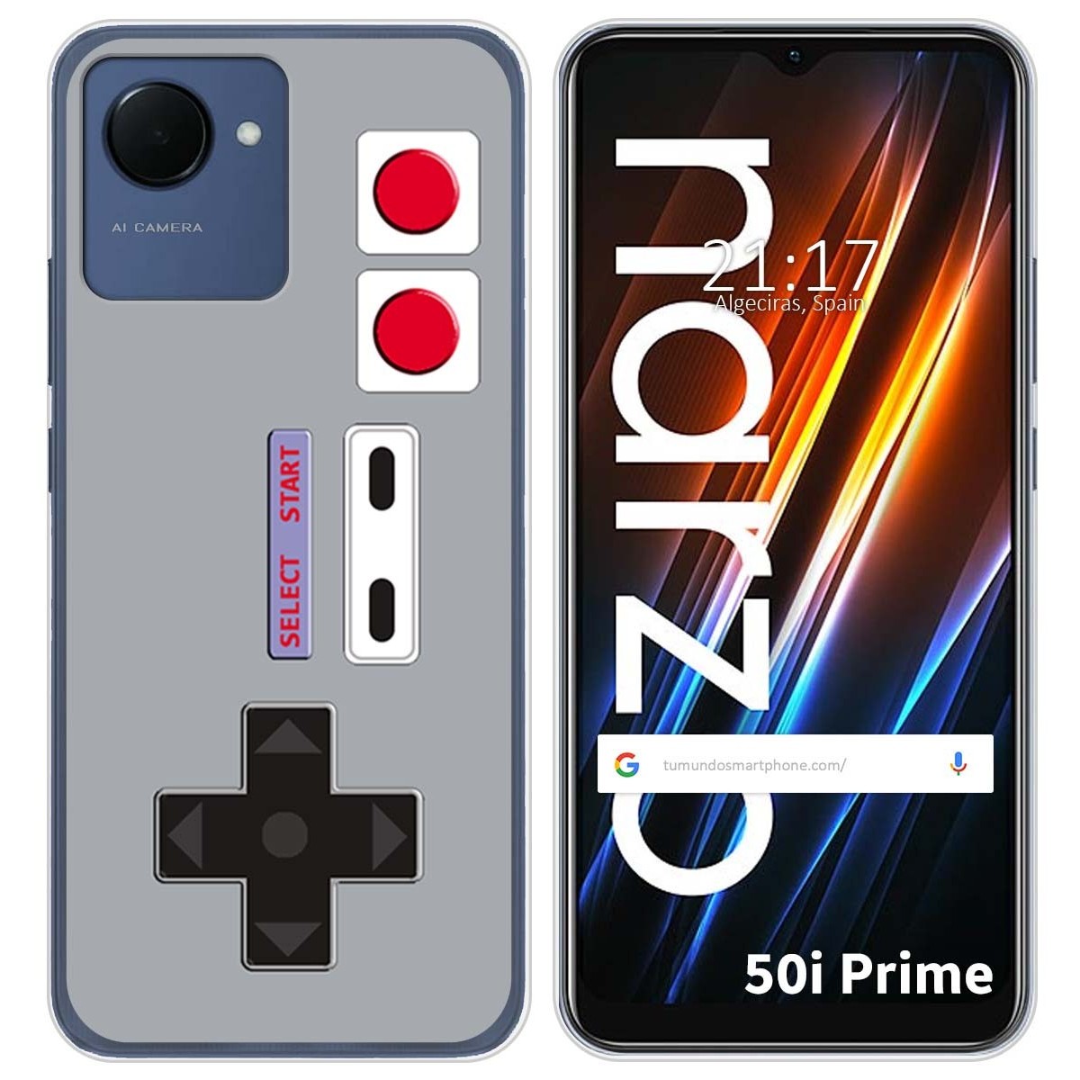 Funda Silicona para Realme Narzo 50i Prime diseño Consola Dibujos