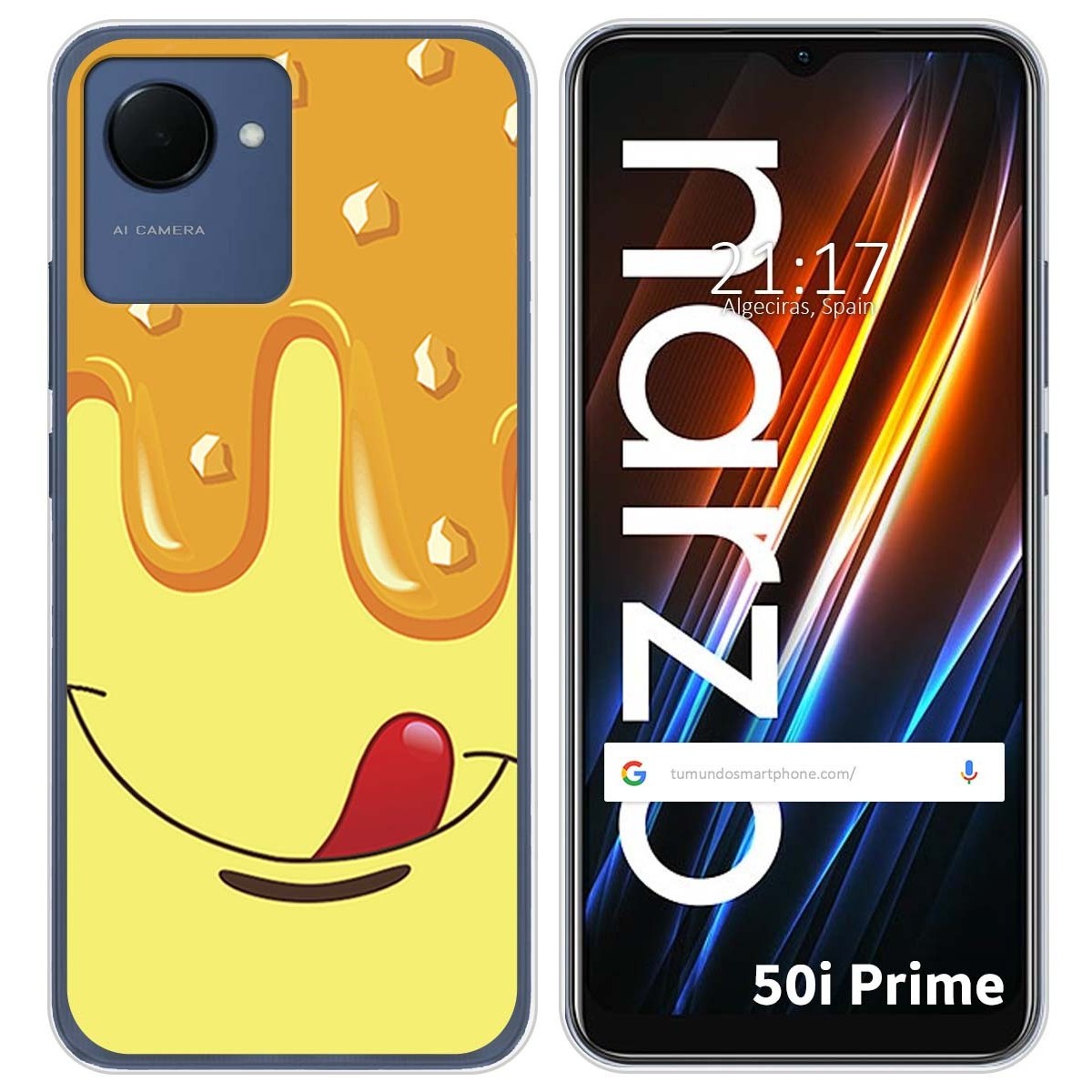 Funda Silicona para Realme Narzo 50i Prime diseño Helado Vainilla Dibujos