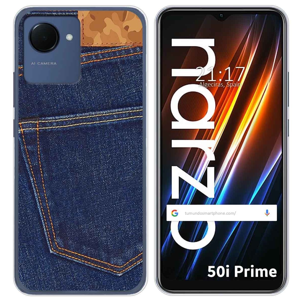 Funda Silicona para Realme Narzo 50i Prime diseño Vaquero Dibujos