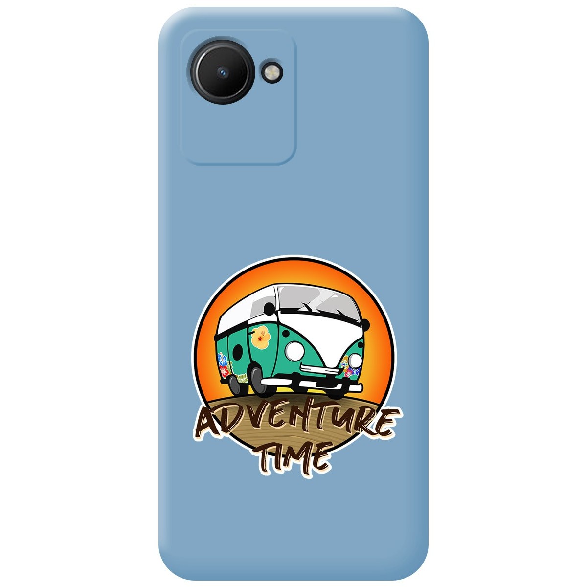 Funda Silicona Líquida Azul para Realme Narzo 50i Prime diseño Adventure Time Dibujos