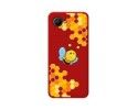Funda Silicona Líquida Roja para Realme Narzo 50i Prime diseño Abeja Dibujos