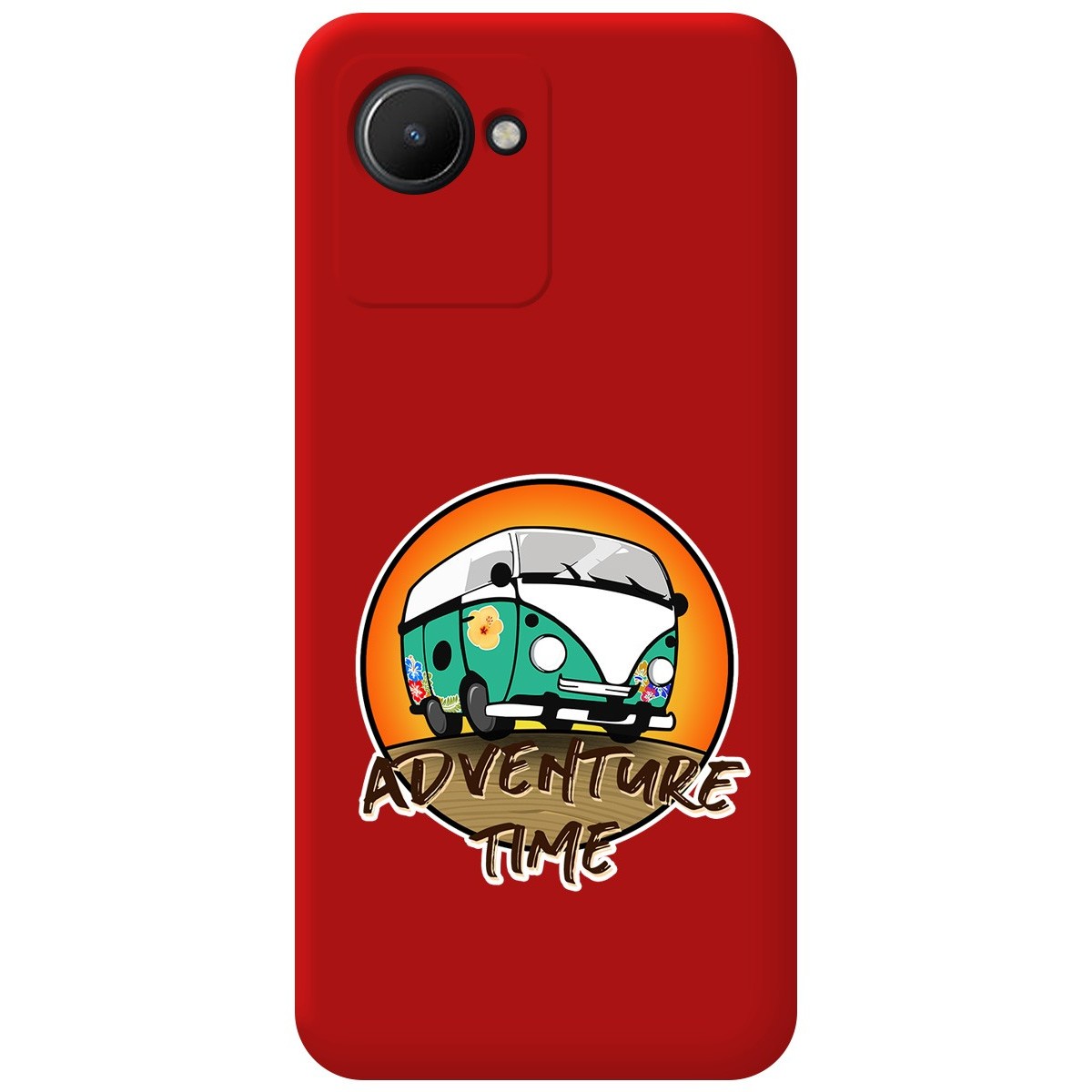 Funda Silicona Líquida Roja para Realme Narzo 50i Prime diseño Adventure Time Dibujos