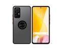 Funda Mate con Borde Negro y Anillo Giratorio 360 para Xiaomi 12 Lite 5G