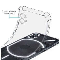 Funda Silicona Antigolpes Transparente para Nothing Phone 1 2