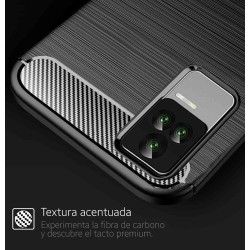 Funda Gel Tpu Tipo Carbon Negra para Xiaomi POCO F4 5G 2