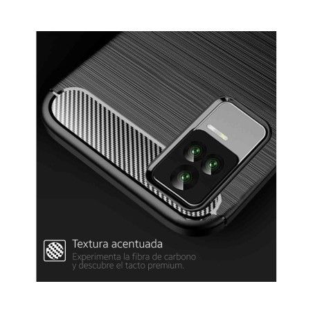 Funda Gel Tpu Tipo Carbon Negra para Xiaomi POCO F4 5G