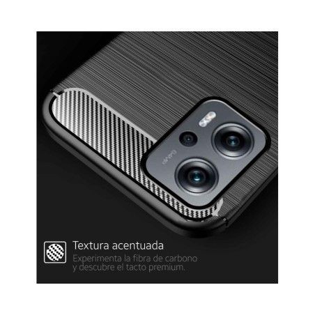 Funda Gel Tpu Tipo Carbon Negra para Xiaomi POCO X4 GT 5G