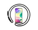 Funda Colgante Transparente compatible con Xiaomi Redmi 10A con Cordon Negro
