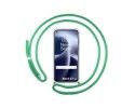 Funda Colgante Transparente para Oneplus Nord 2T 5G con Cordon Verde Agua