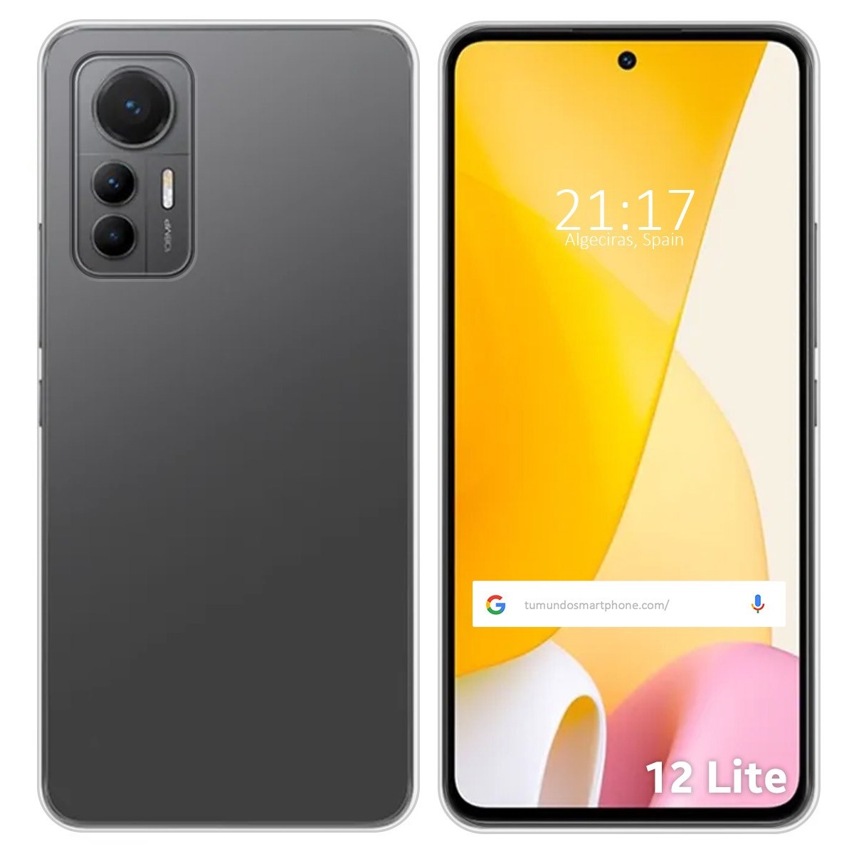 Funda Silicona Gel TPU Transparente para Xiaomi 12 Lite 5G