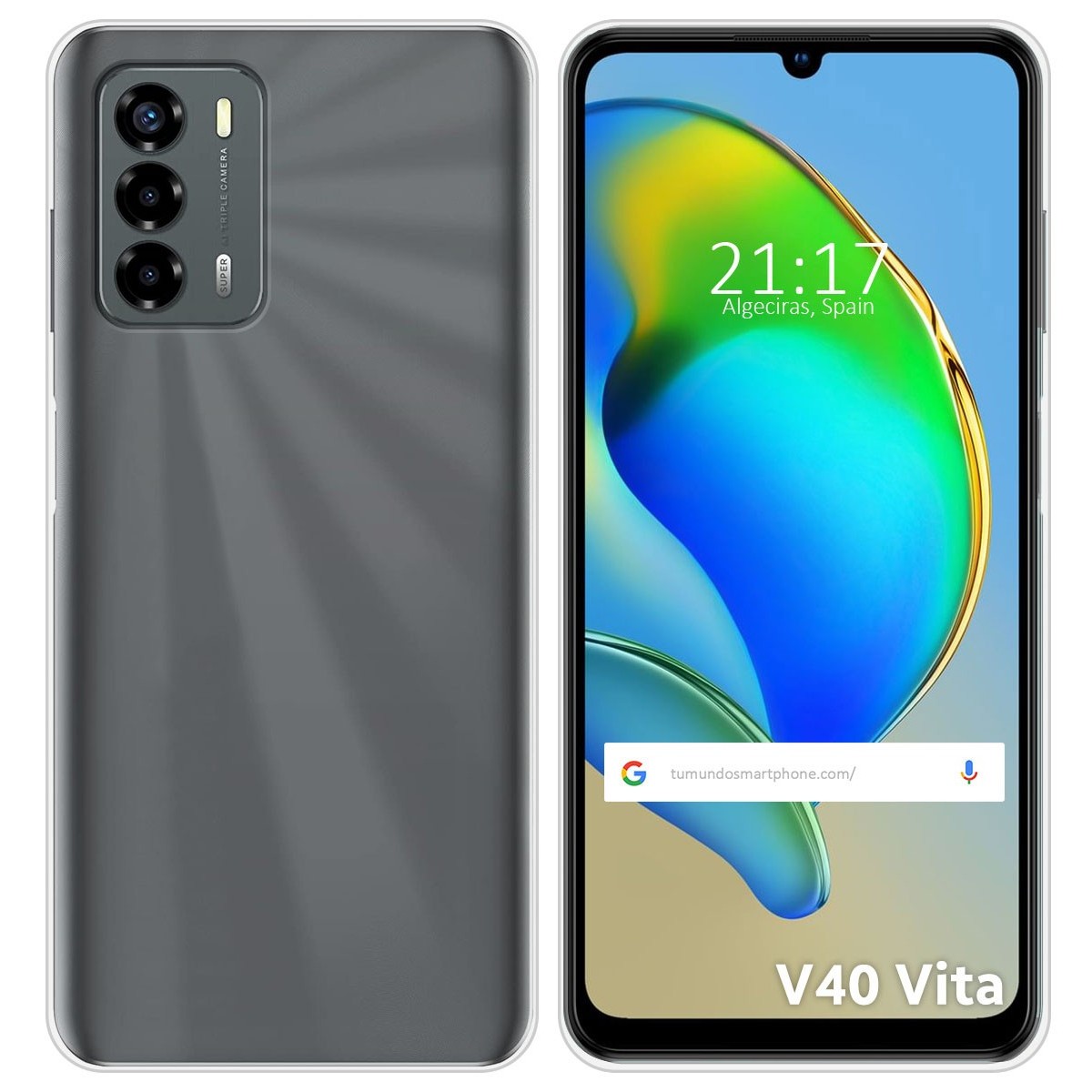 Funda Silicona Gel TPU Transparente para ZTE Blade V40 Vita
