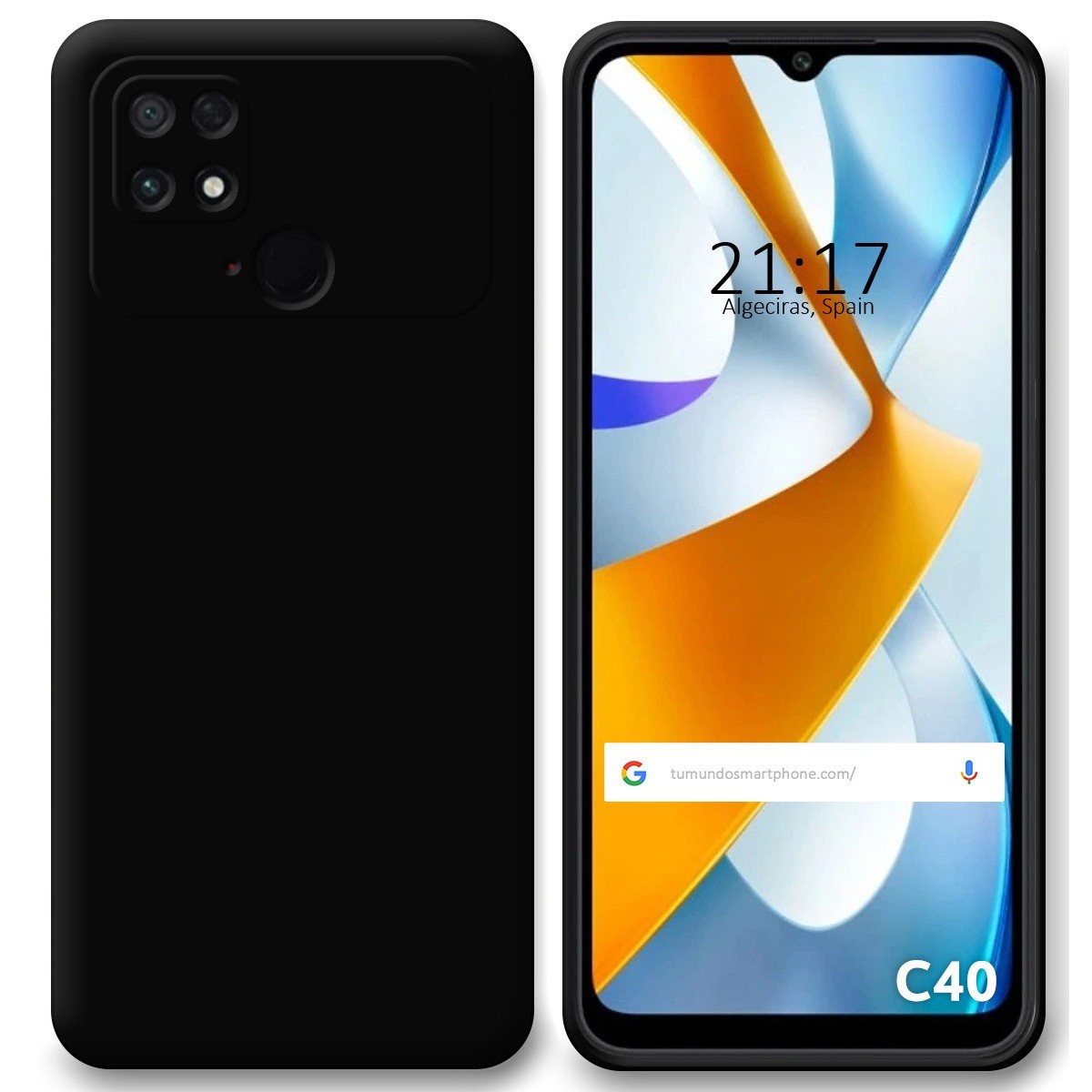 Funda Silicona Gel TPU Negra para Xiaomi POCO C40