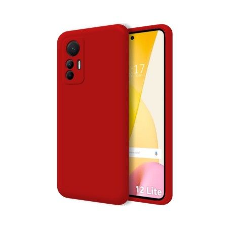 Funda Silicona Líquida Ultra Suave para Xiaomi 12 Lite 5G color Roja