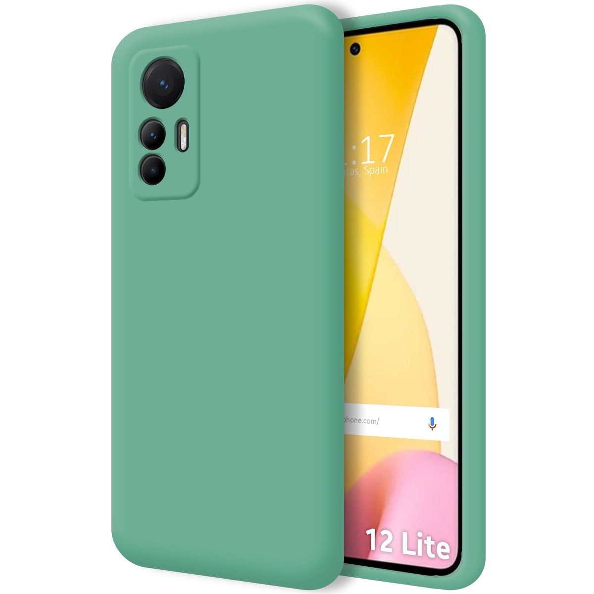 Funda Silicona Líquida Ultra Suave para Xiaomi 12 Lite 5G color Verde