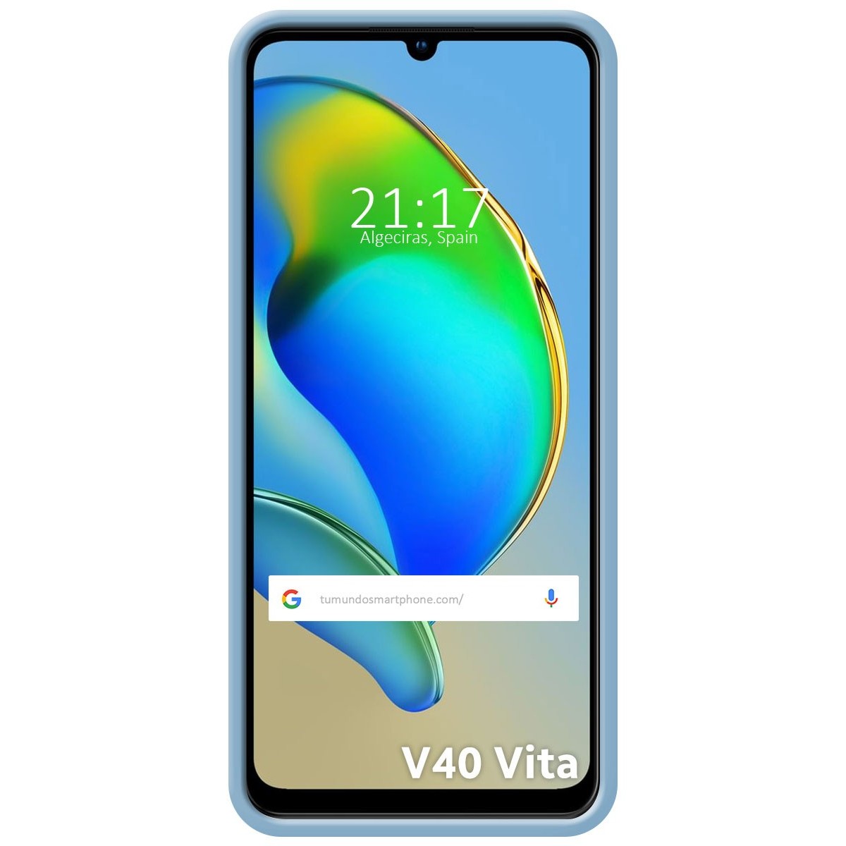 Funda Silicona Líquida Ultra Suave para ZTE Blade V40 Vita color Azul