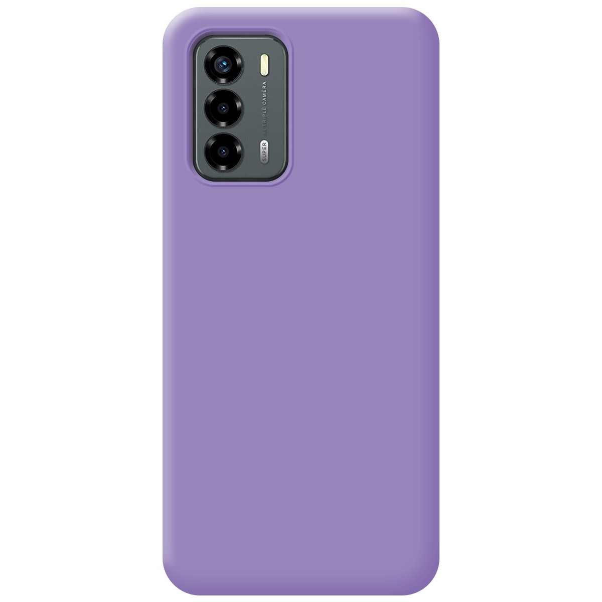 Funda Silicona Líquida Ultra Suave para ZTE Blade V40 Vita color Morada