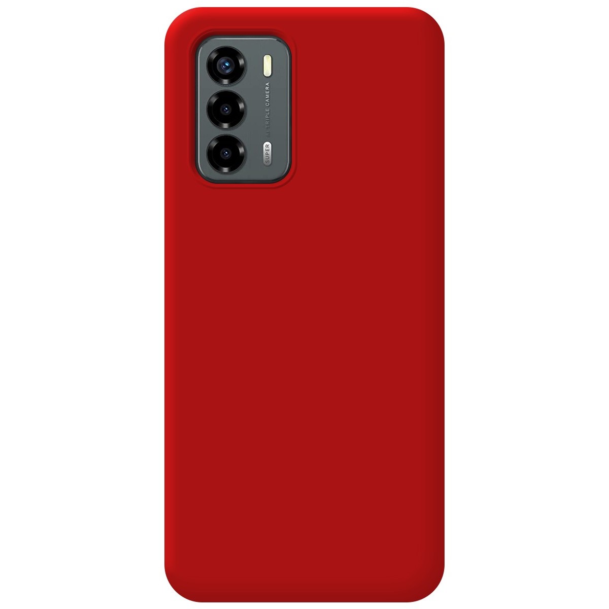 Funda Silicona Líquida Ultra Suave para ZTE Blade V40 Vita color Roja