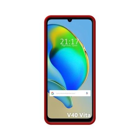 Funda Silicona Líquida Ultra Suave para ZTE Blade V40 Vita color Roja