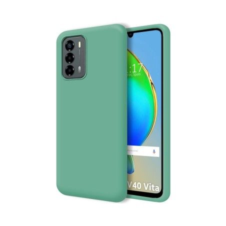 Funda Silicona Líquida Ultra Suave para ZTE Blade V40 Vita color Verde