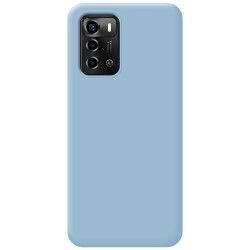 Funda Silicona Líquida Ultra Suave para ZTE Blade A72 color Azul 2