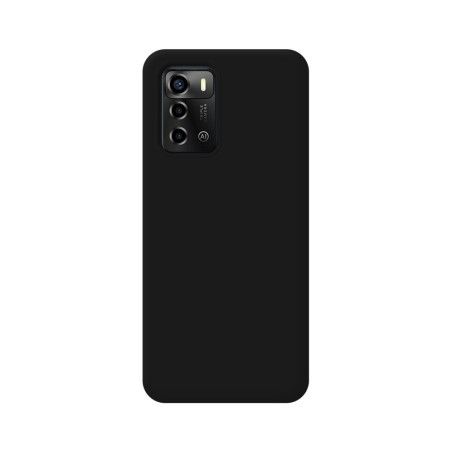 Funda Silicona Líquida Ultra Suave para ZTE Blade A72 color Negra