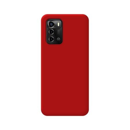 Funda Silicona Líquida Ultra Suave para ZTE Blade A72 color Roja