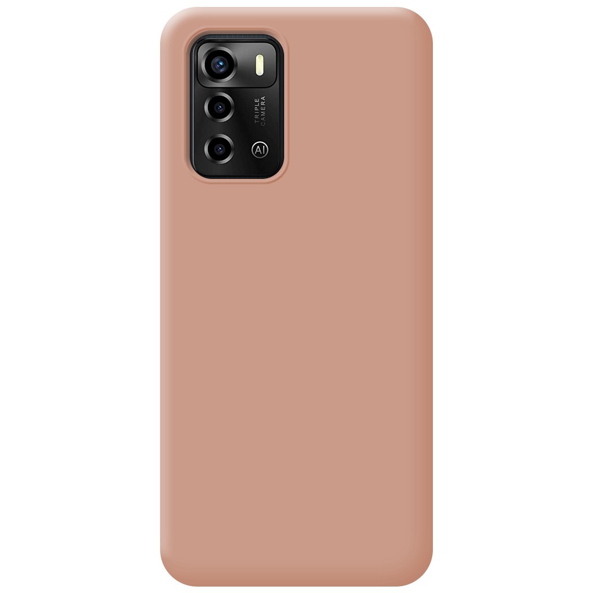 Funda Silicona Líquida Ultra Suave para ZTE Blade A72 color Rosa