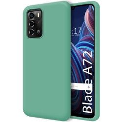 Funda Silicona Líquida Ultra Suave para ZTE Blade A72 color Verde