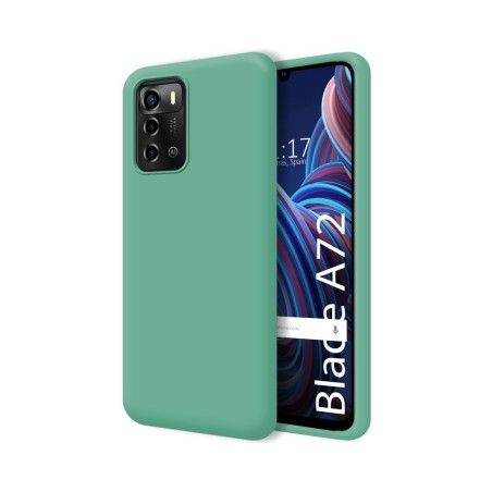 Funda Silicona Líquida Ultra Suave para ZTE Blade A72 color Verde