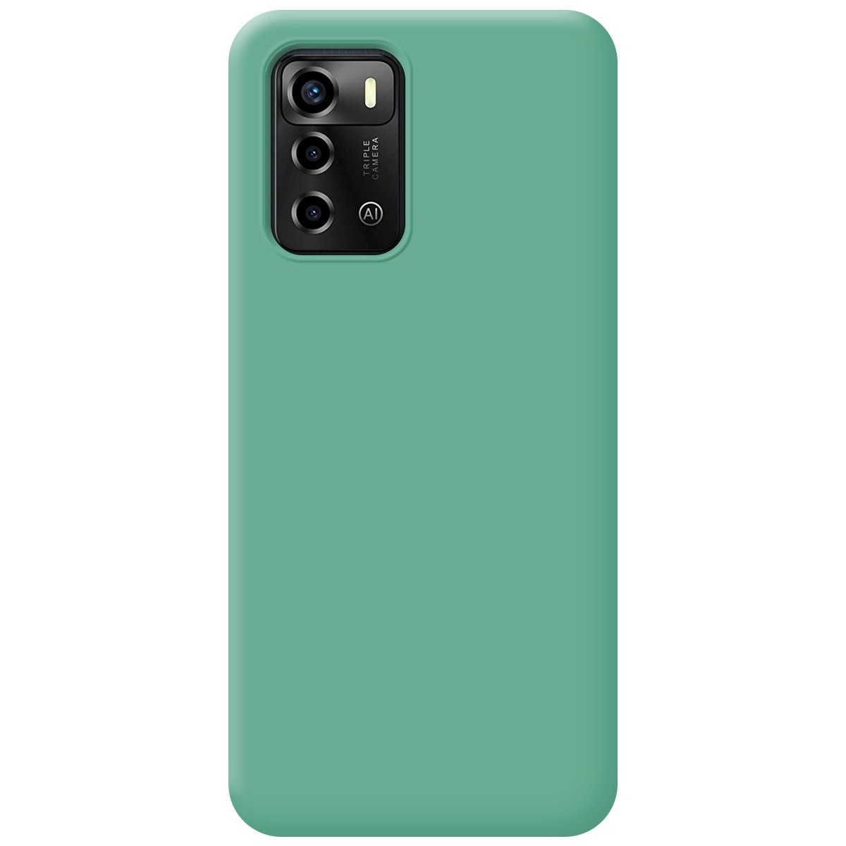 Funda Silicona Líquida Ultra Suave para ZTE Blade A72 color Verde