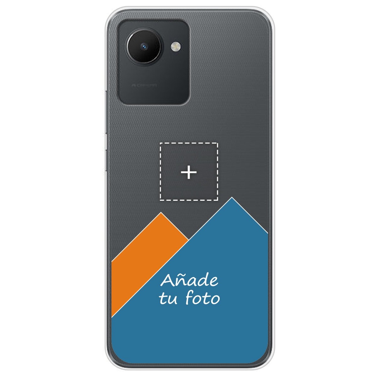 Personaliza tu Funda Silicona Gel Tpu Transparente con tu Fotografia para Realme C30 Dibujo Personalizada