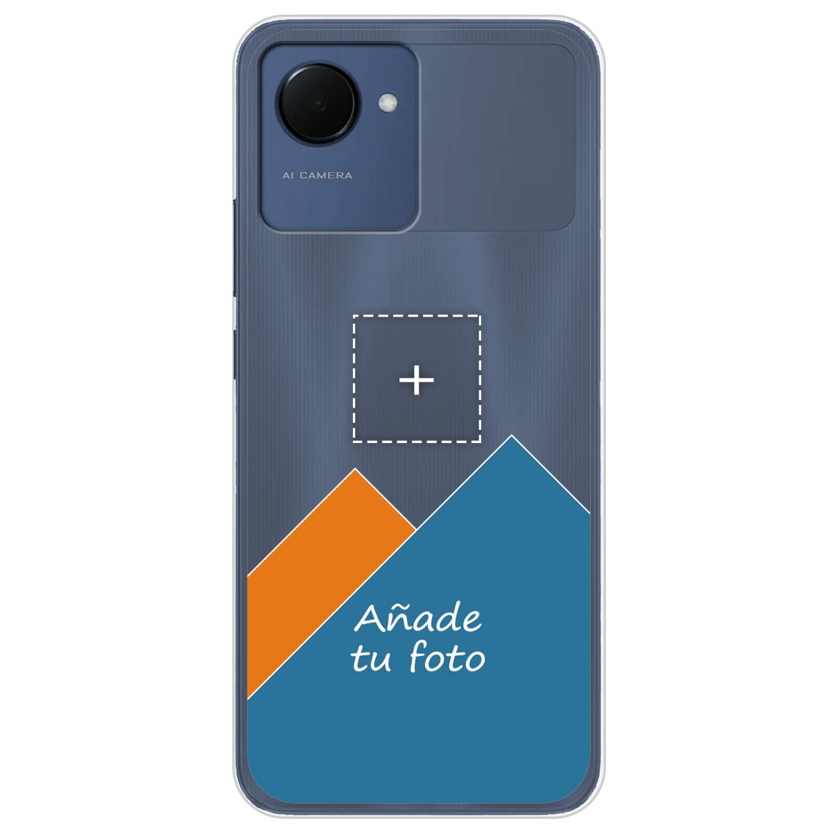 Personaliza tu Funda Silicona Gel Tpu Transparente con tu Fotografia para Realme Narzo 50i Prime Dibujo Personalizada