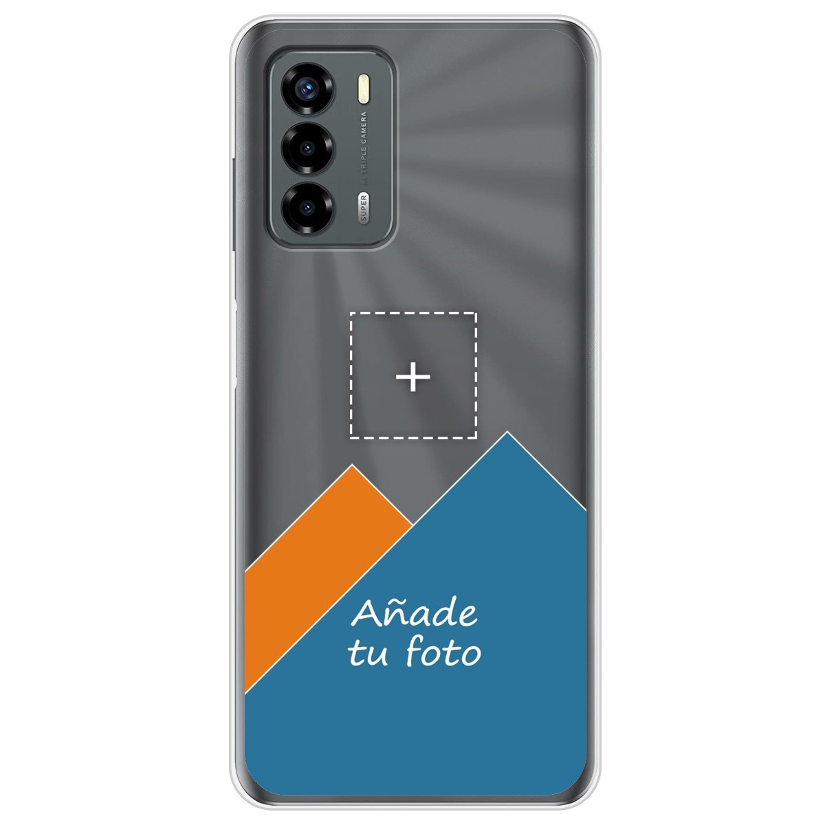 Personaliza tu Funda Silicona Gel Tpu Transparente con tu Fotografia para ZTE Blade V40 Vita Dibujo Personalizada