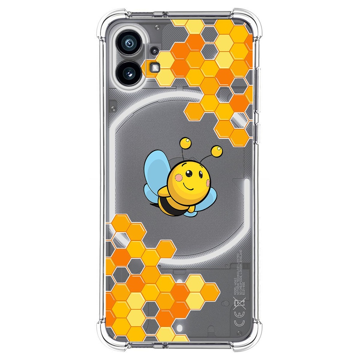 Funda Silicona Antigolpes para Nothing Phone 1 diseño Abeja Dibujos